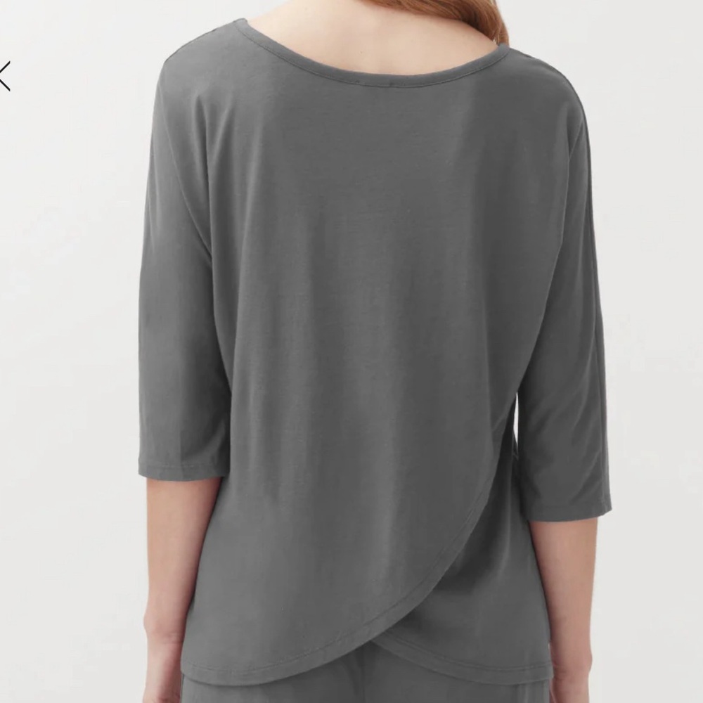 Organic Pima Drape-Back Top - Picture 5 of 6